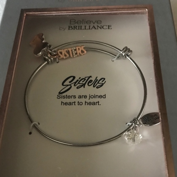 Believe by Brilliance Women’s Silver-tone Adjustable Bangle Bracelet - Picture 15 of 15